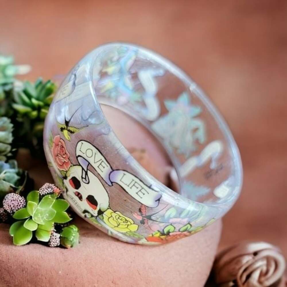 Love Life Clear Bangle